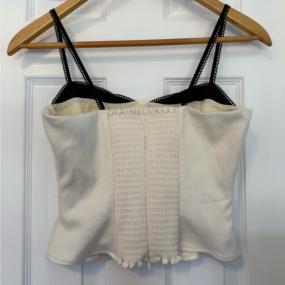 Reformation Black and Cream Camisole - Picture 3 of 4